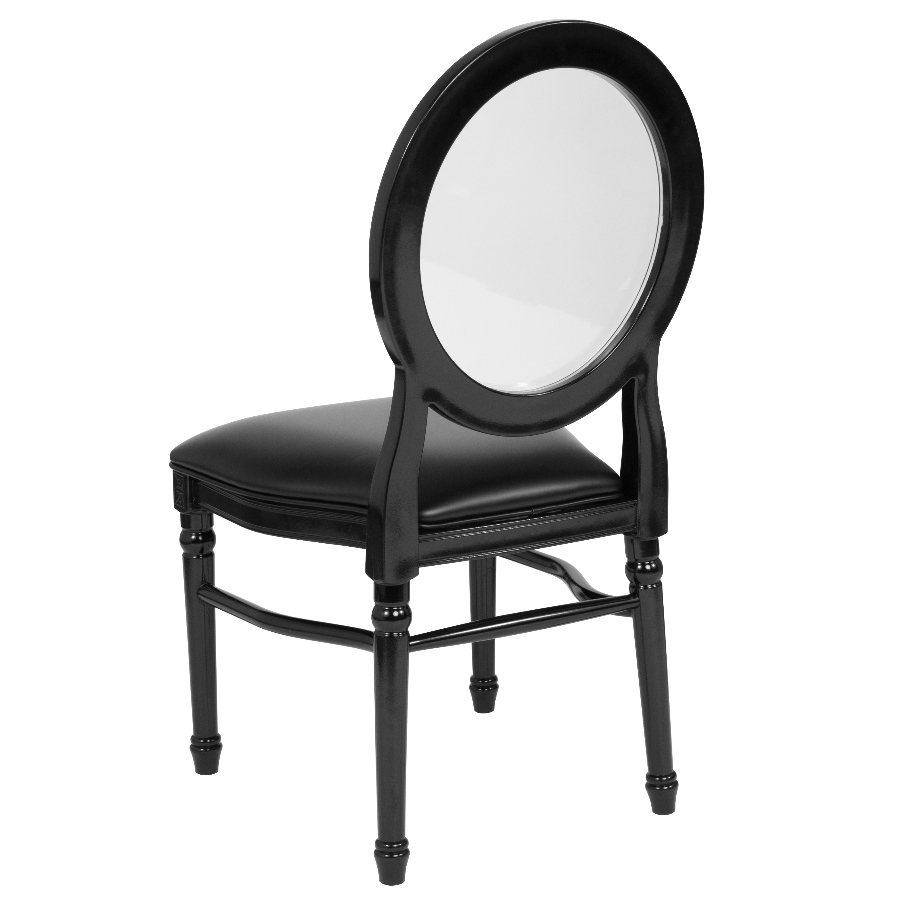 Stackable King Louis Chair-Dark Natural