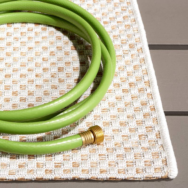 SAFAVIEH Sisal All Weather Tishie Indoor/Outdoor Waterproof Patio Backyard