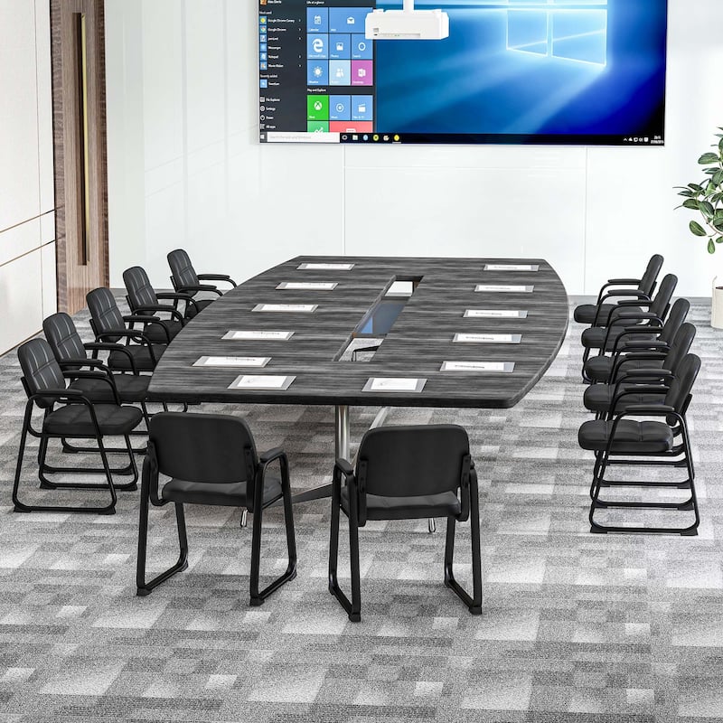 Costway Waiting Room Chair Set of 12 Upholstered Guest Conference - See Details