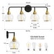 preview thumbnail 105 of 151, Modern Vanity Lights Dimmable Bathroom Light Fixtures with Glass Shade