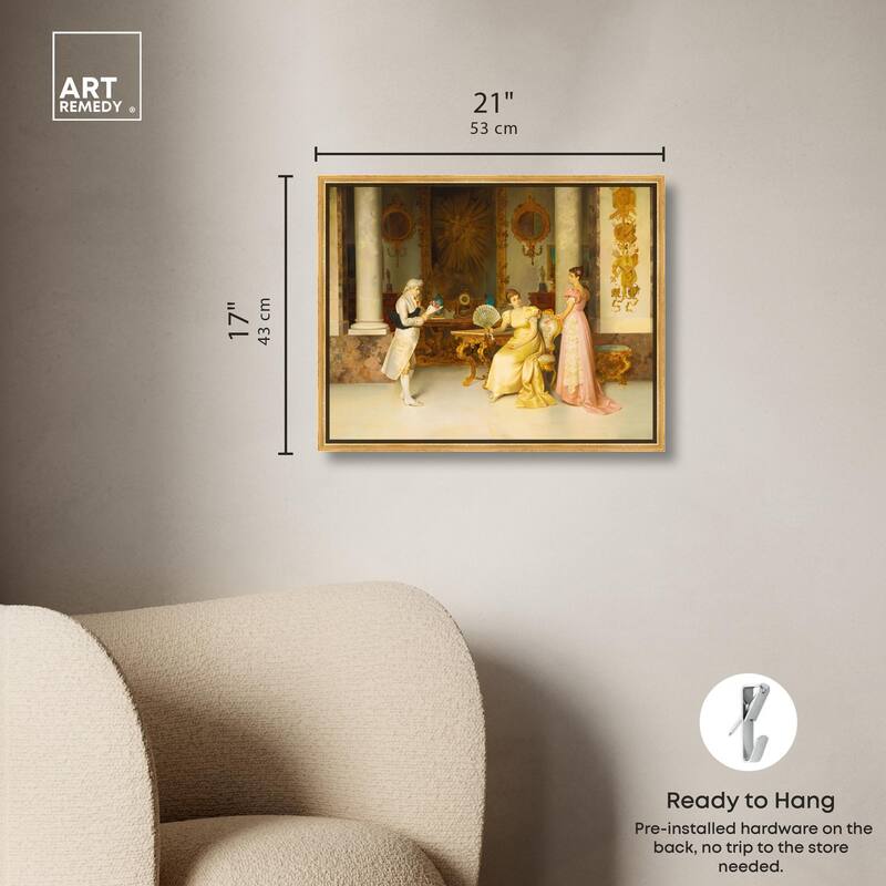 Bashful Suitor Canvas by Art Remedy