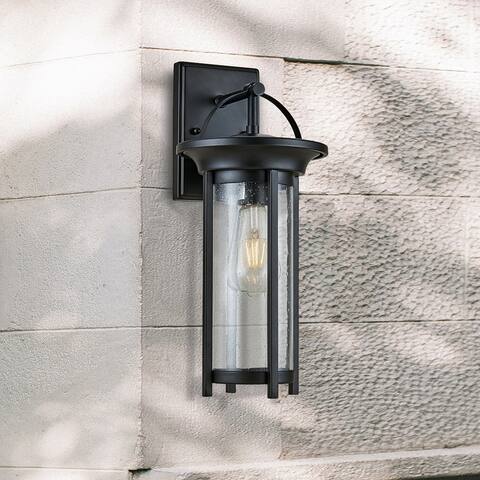 Led Outdoor wall light with bubble glass black finish 4.5W