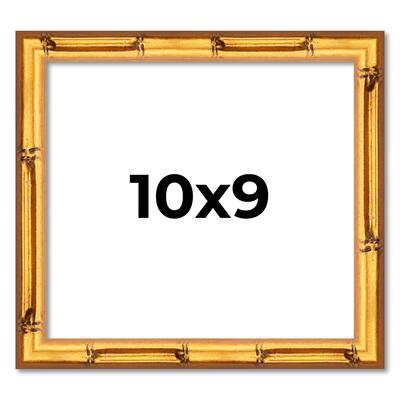 10x9 Frame Gold Bamboo Picture Frame Modern Photo Frame Includes UV Acrylic Shatter Guard Front Acid Free Foam Backing Board