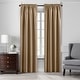 preview thumbnail 3 of 16, Colette Faux Silk Blackout Window Curtain 52"x108" - Gold