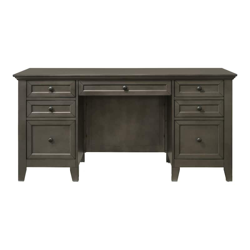 San Mateo Home Office 62" Wide Executive Desk with 7 Drawers