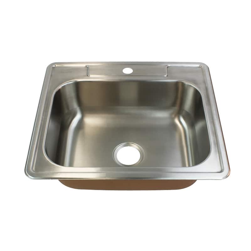 Transolid K-CTSB25228-MR2 Classic 25" Drop In Single Basin Stainless