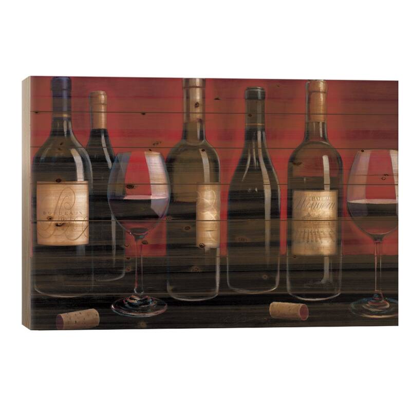 Grand Reserve Print On Wood by Marco Fabiano - Multi-Color - 26x40x1.5