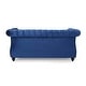 preview thumbnail 24 of 40, Somerville Upholstered Chesterfield Nailhead Loveseat by Christopher Knight Home