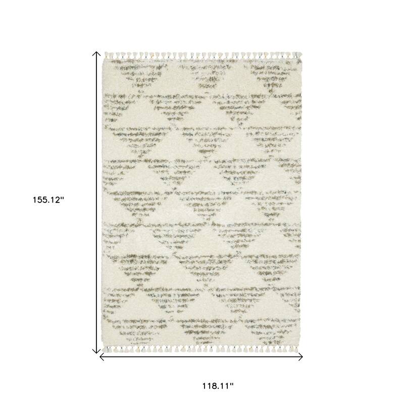 HomeRoots Geometric Transitional Runner Area Rug