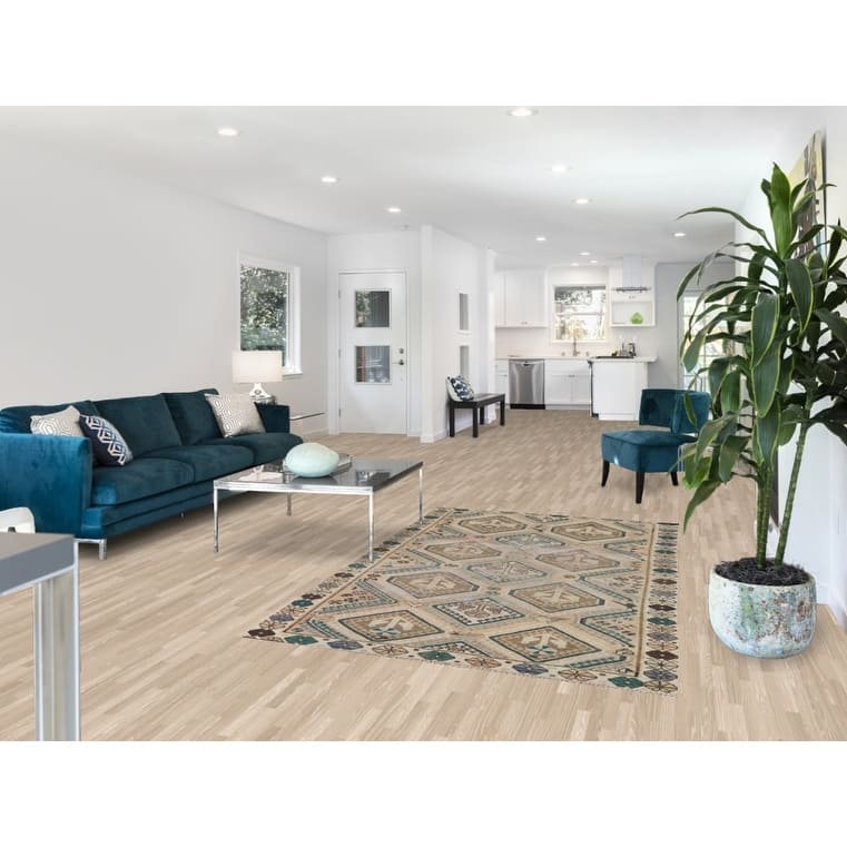 Distressed Bakhtiari Antique Persian Area Rug Hand-Knotted Wool Carpet - 4'5" x 7'0"