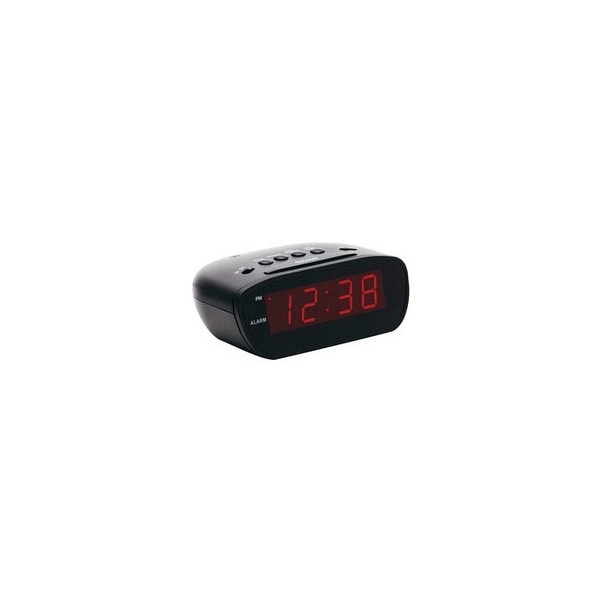 Equity e30902 12-volt super-loud 60-90 decibel led alarm clock with snooze button