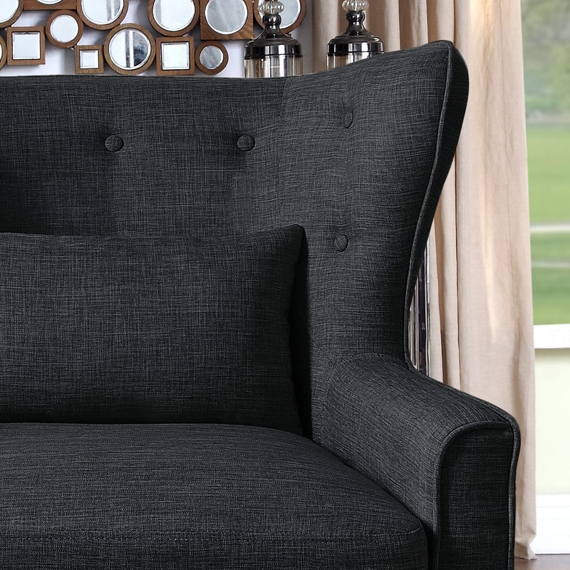 Dorothy 30" Wide Accent Wingback Chair with Back Cushion