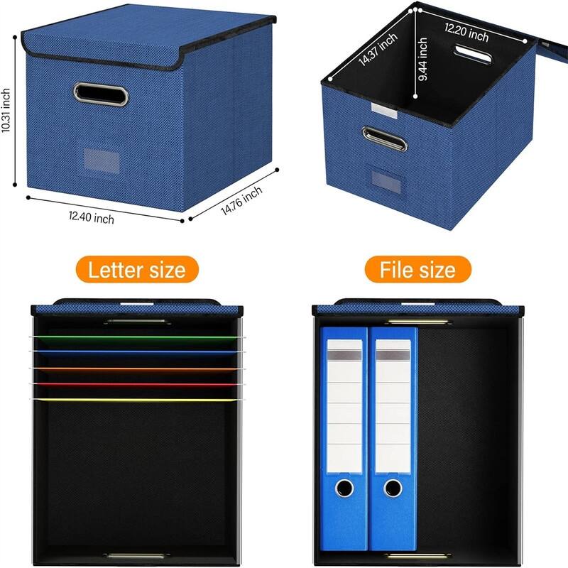 Collapsible Linen File Box