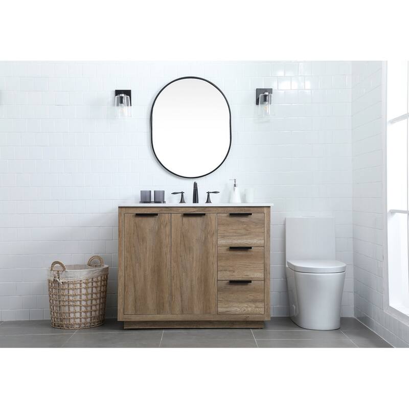 Elegant Lighting VF19442 Blake 42" Free Standing Single Basin Vanity