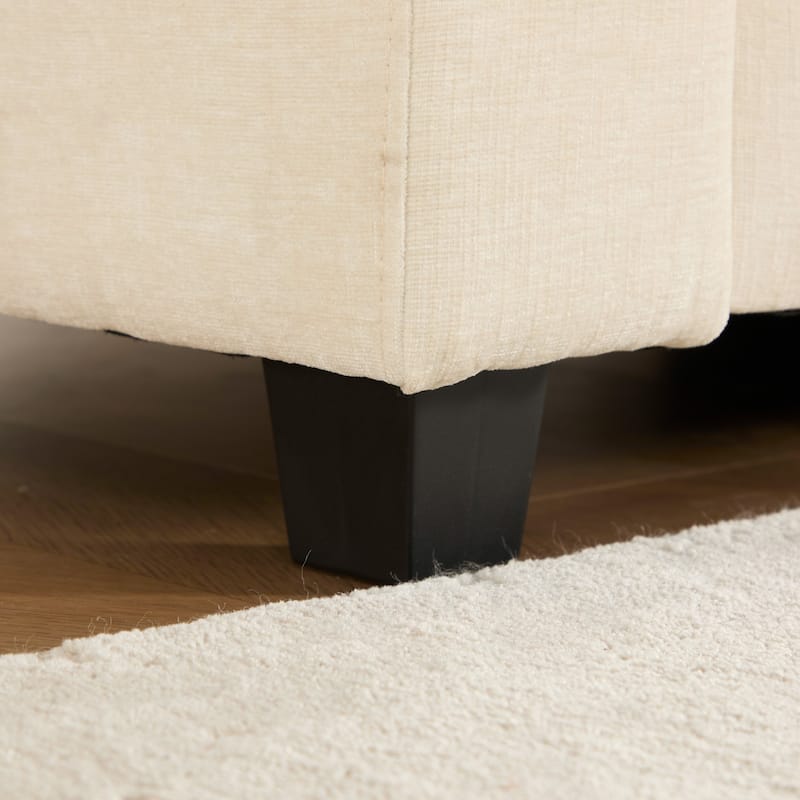 Comfy Double Layer Upholstered Couch Chenille Accent Loveseat Sofa