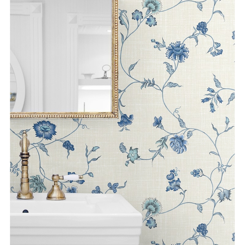 Seabrook Designs Florale Trail Nonwoven Unpasted Wallpaper