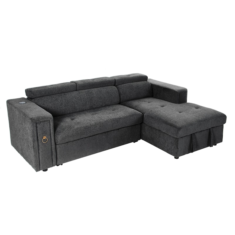 96" Multi-Functional Pull-Out Sofa Bed