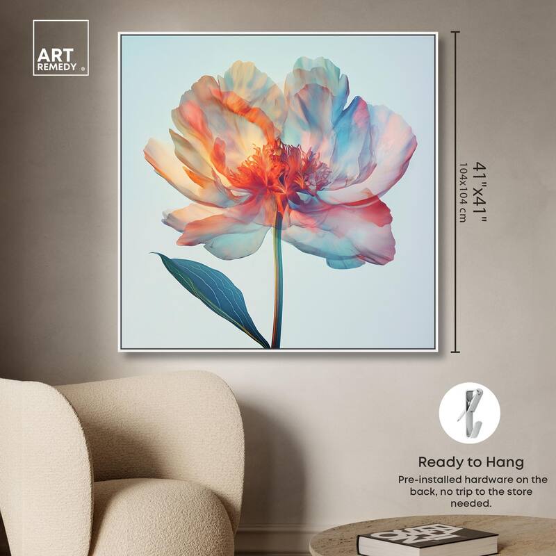 Peony Phases Canvas by Art Remedy
