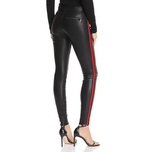 womens leather look pants