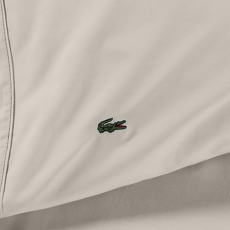 Lacoste Percale Cotton Solid Sheet Set