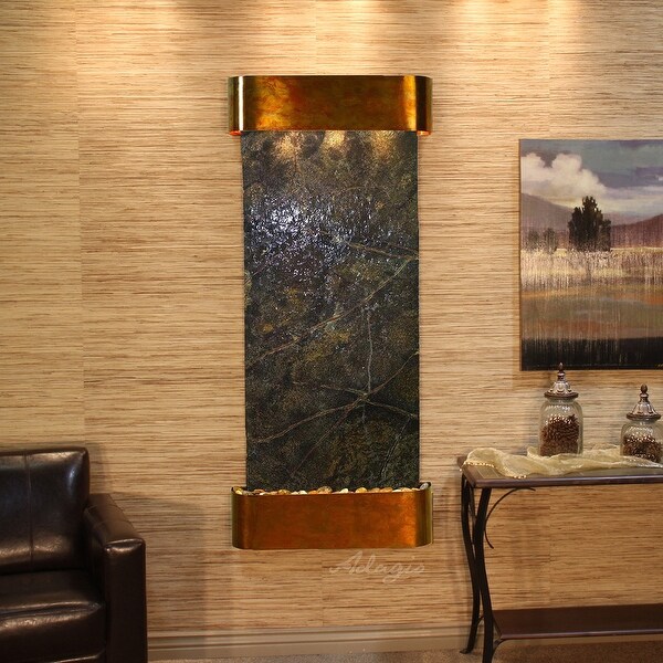 Adagio Inspiration Falls Fountain - Round - Rustic Copper - Choose Options