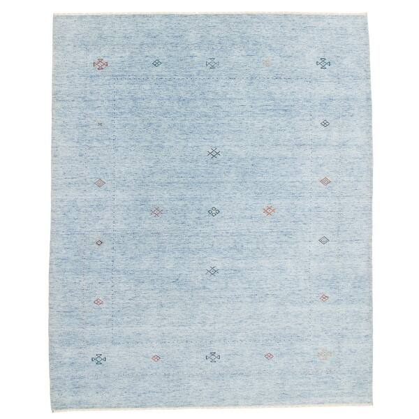 11' 11 x 17' 8 Light Grey/Blue Modern Chobi Handmade Gabbeh Rug ft Wool 11' 11 x 17' 8 Light Grey/Blue Modern Chobi Handmade Gabbeh Rug ft Wool