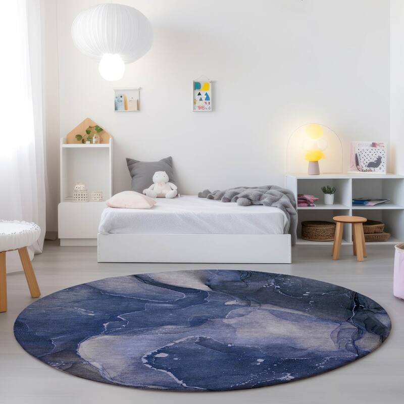Dava Modern Art-Inspired Weather Resistant Versatile Elegance Outdoor Rug