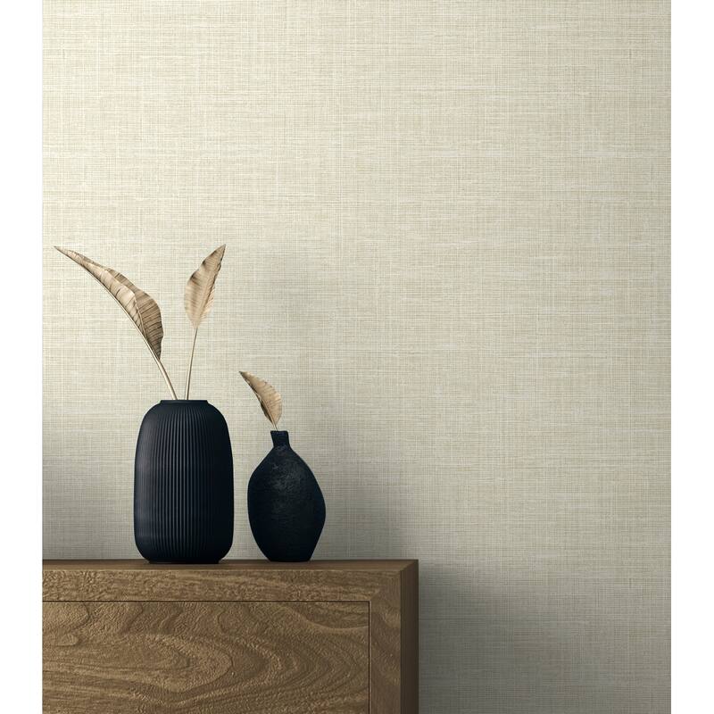 Seabrook Designs Soho Linen Nonwoven Unpasted Wallpaper