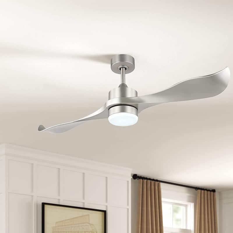 WINGBO 52 inch 2 Blades Modern Ceiling Fan with Lights and Remote - N/A