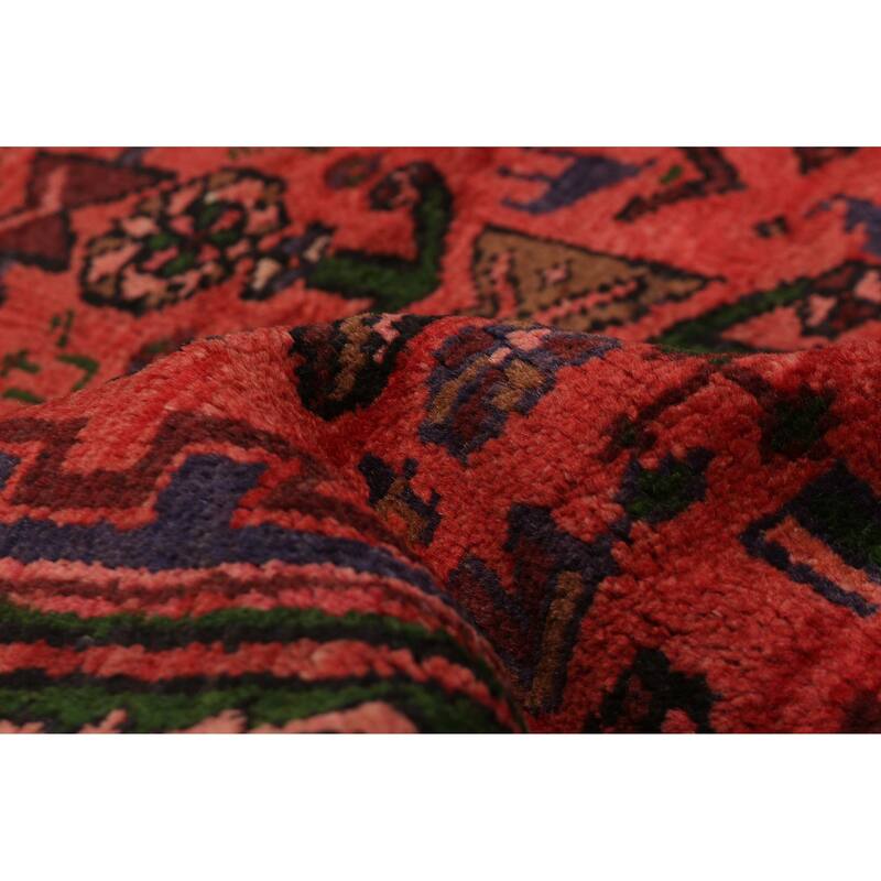 ECARPETGALLERY Hand-knotted Andelz Red Wool Rug - 3'7 x 10'10
