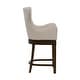 preview thumbnail 14 of 18, Hillsdale Furniture Caydena Rustic Grey Swivel 26" Counter Stool - 41H x 23W x 22.5D
