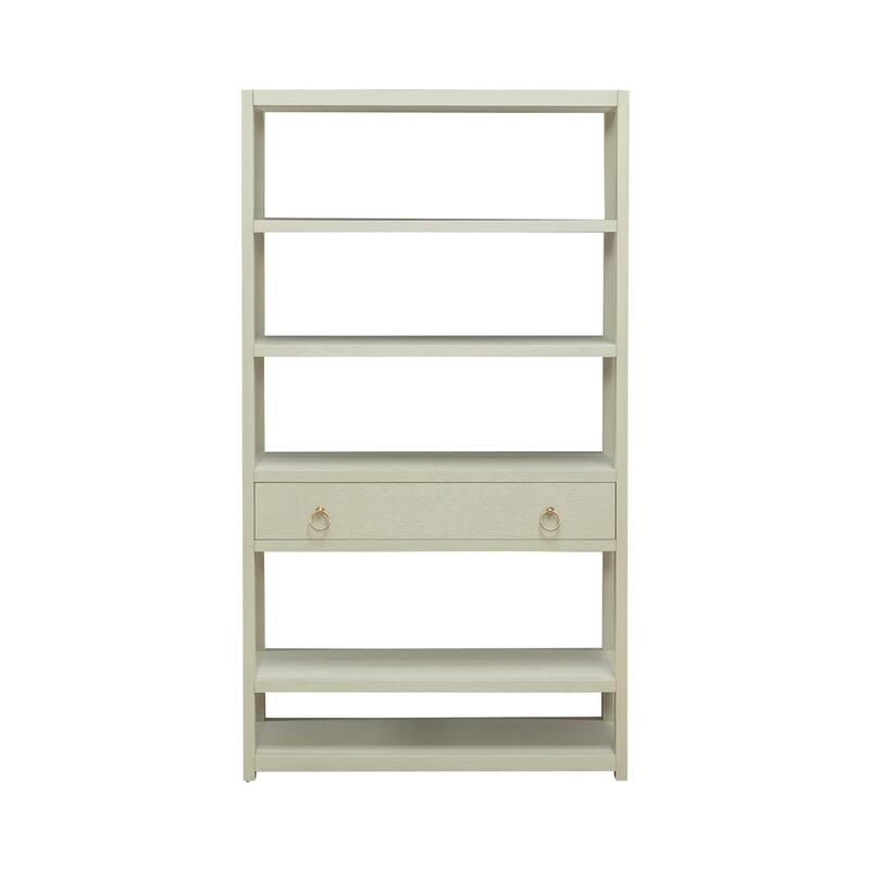 Liberty Furniture East End Accent Display Bookcase Green Mist - Width 39" x Depth 18" x Height 70"