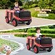 preview thumbnail 6 of 8, Gymax 2-Seater Kids Ride on Fire Truck w/Remote Control Water Gun