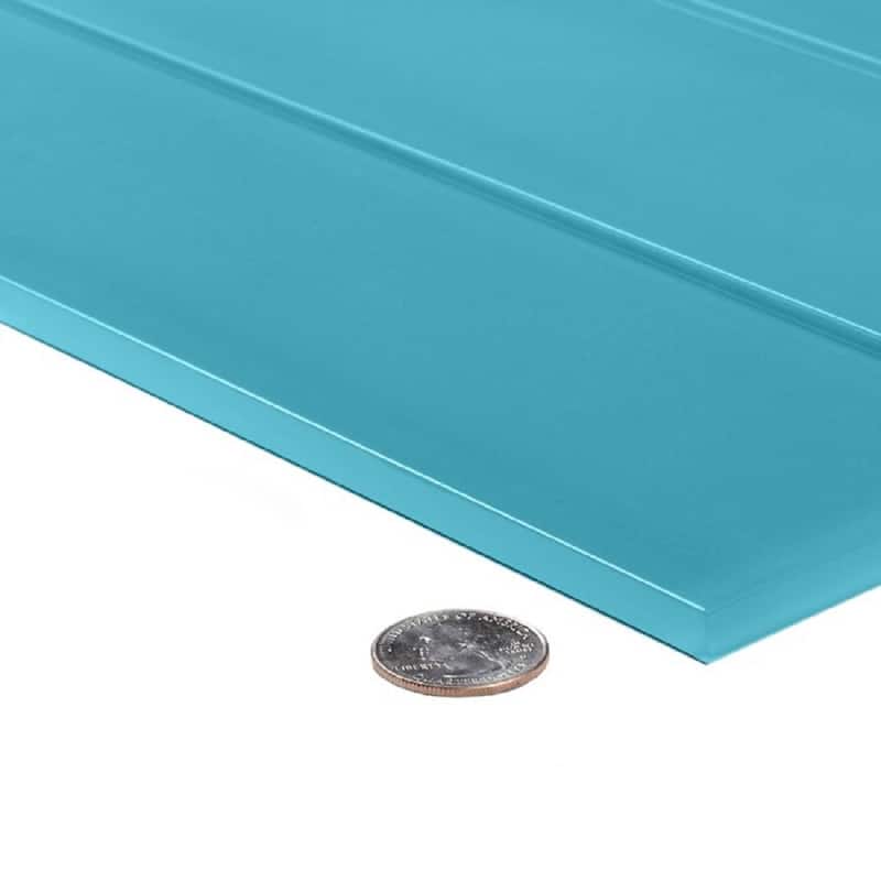 Apollo tile 3" x 12" Colorway Glossy Sky Blue Glass Tile (5 sq ft/case) - 20 Pack