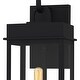 preview thumbnail 5 of 5, Carmen 1-Light Matte Black Outdoor Wall Lantern
