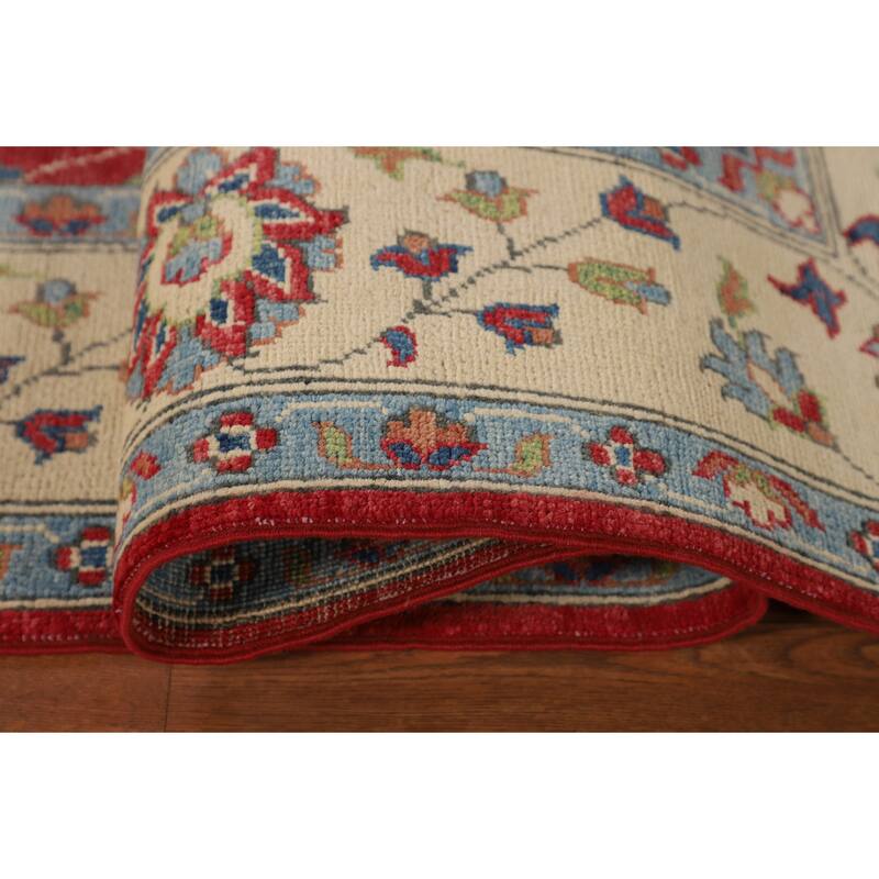 Red Oushak Oriental Area Rug Handmade Wool Carpet - 6'7" x 9'8"