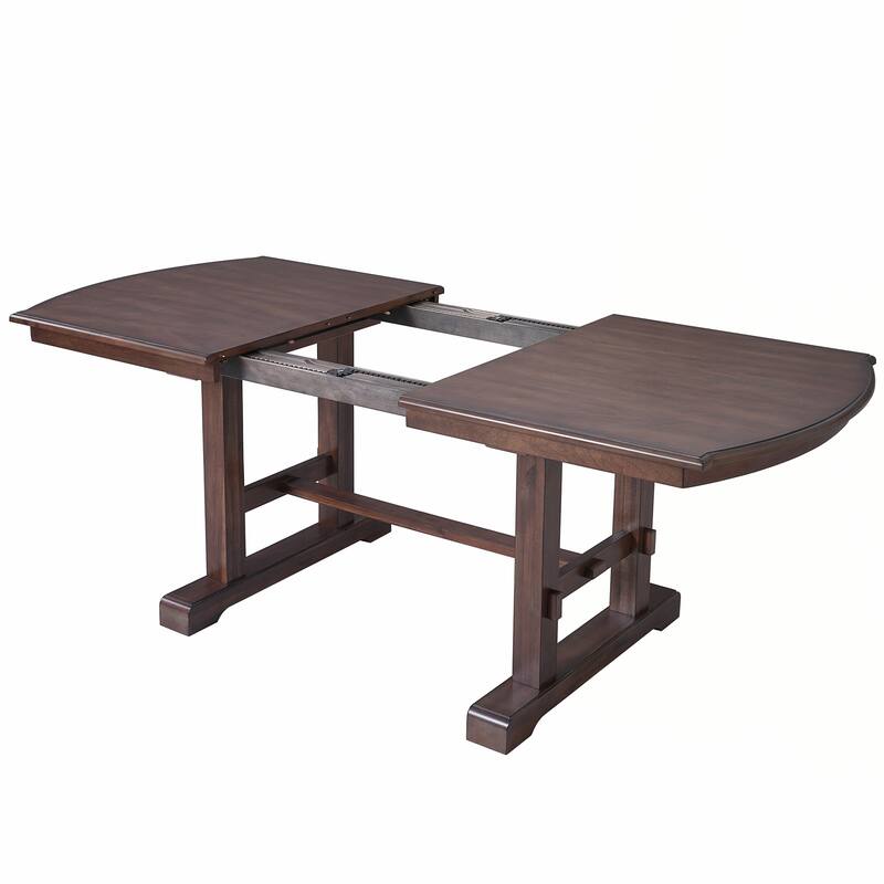 60"-78"Farmhouse Large Expanding Table for 4-8 (Cherry)