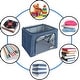 preview thumbnail 11 of 11, Storage Bins, Foldable Stackable Container Organizer Set with Large Window & Carry Handles