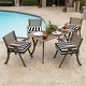 preview thumbnail 3 of 6, ARDEN Cabana Stripe Outdoor 21 x 21 in. Seat Cushion
