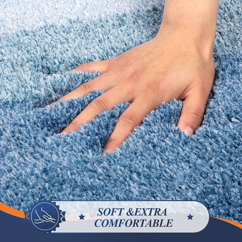 WaLensee 3Pieces Anti-Slip Bath Rug Set, Non-Slip Bathroom Rugs Contour Mat