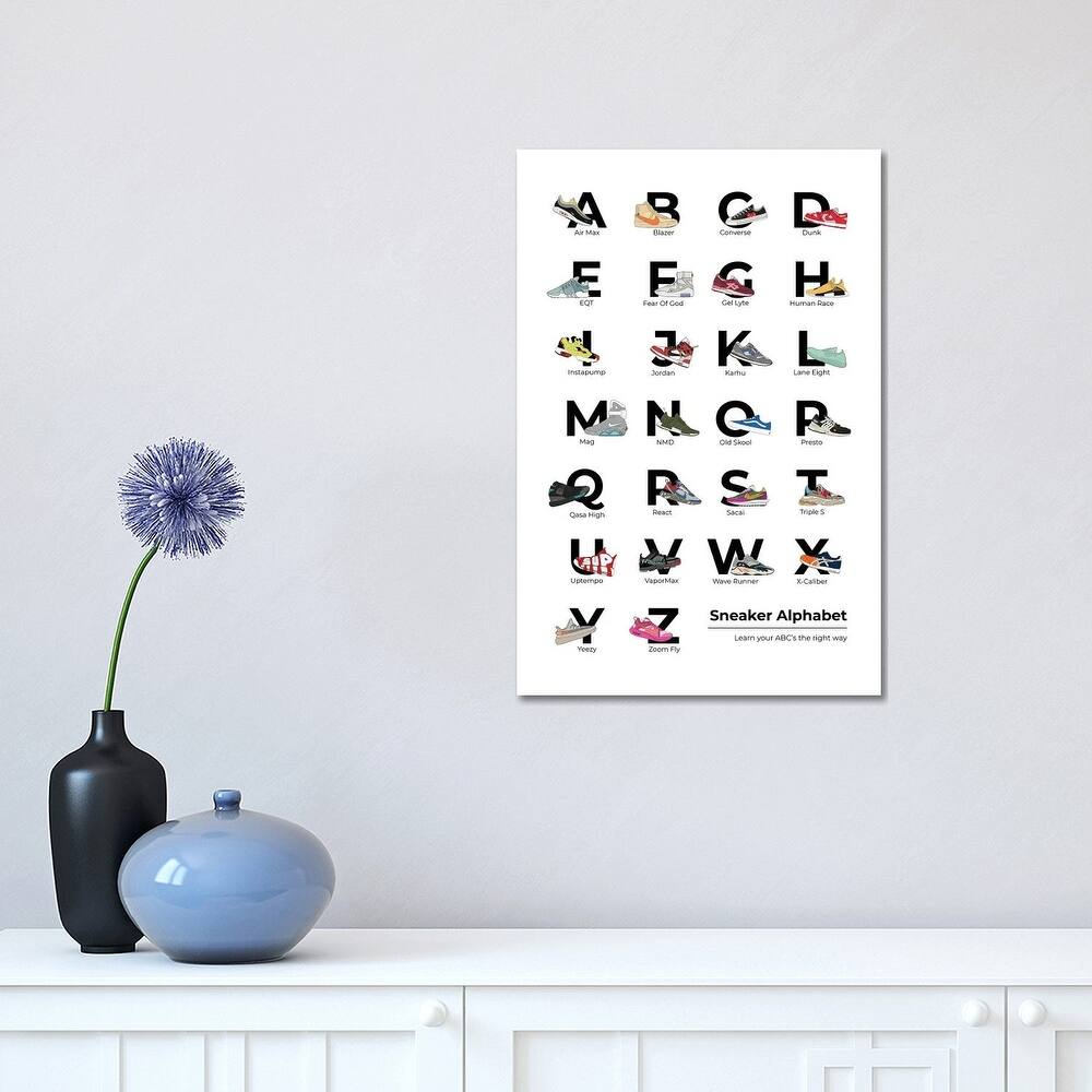 iCanvas "Sneaker Alphabet" by avesix Canvas Print