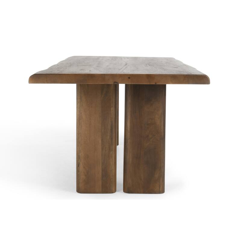 Classic Home Holmes 80" Mango Wood Dining Table in Brown