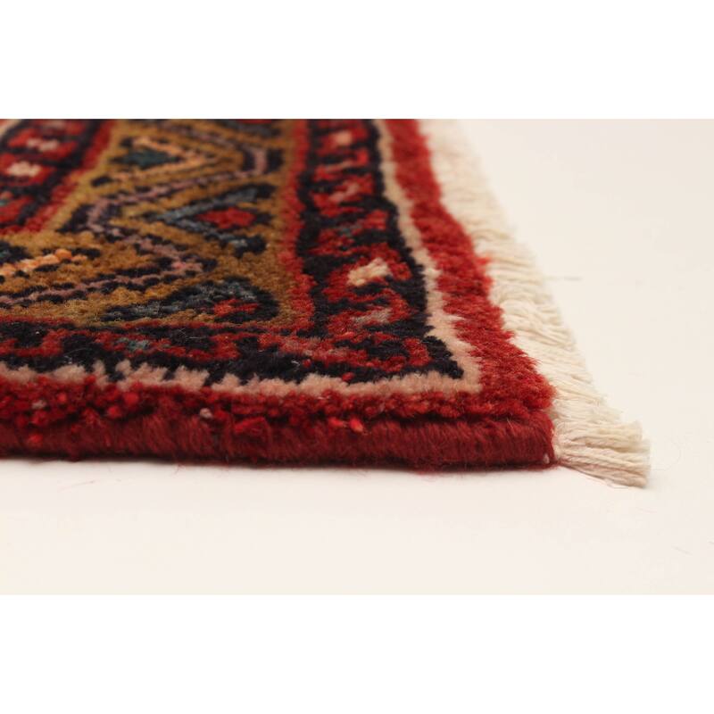 ECARPETGALLERY Hand-knotted Andelz Red Wool Rug - 4'5 x 7'8