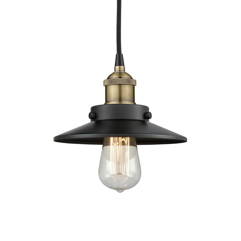 Innovations Lighting 616-1PH-6-8 Railroad Pendant Railroad 8" Wide