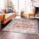 preview thumbnail 13 of 23, World Rug Gallery Traditional Distressed Washable Area Rug 6'7" Square - Square