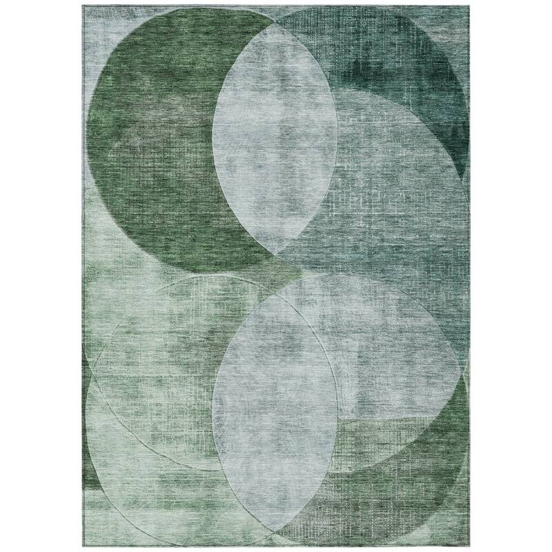 HomeRoots Geometric Transitional Rectangle Outdoor Rug