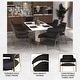 preview thumbnail 4 of 12, LeisureMod Axis Mid-Century Modern Upholstered Dining Chair with Curved Open-Back Design and Gold Steel Legs for Home & Kitchen