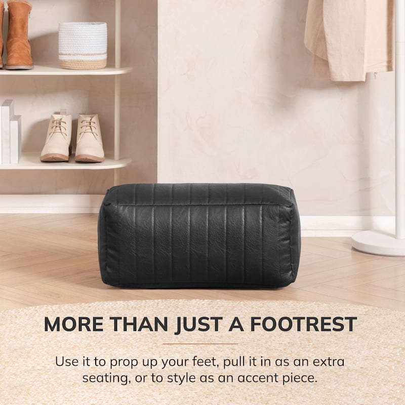 Jani Footrest Bench Ottoman Pouf - Handcrafted for Seating, Footrest, Home Decor for Living Room, Bedroom Pouf