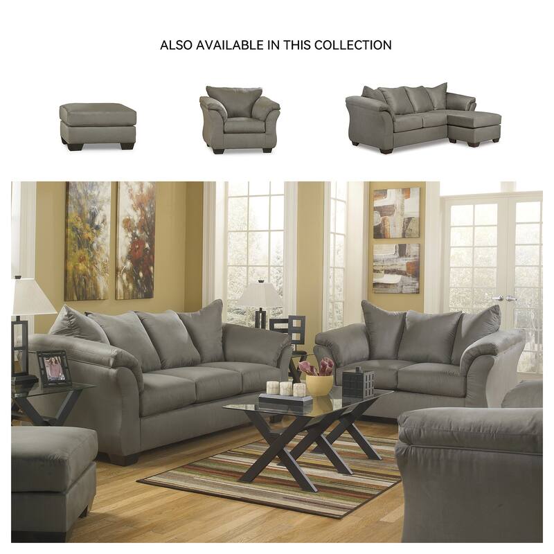 Darcy Cobblestone Grey Ottoman