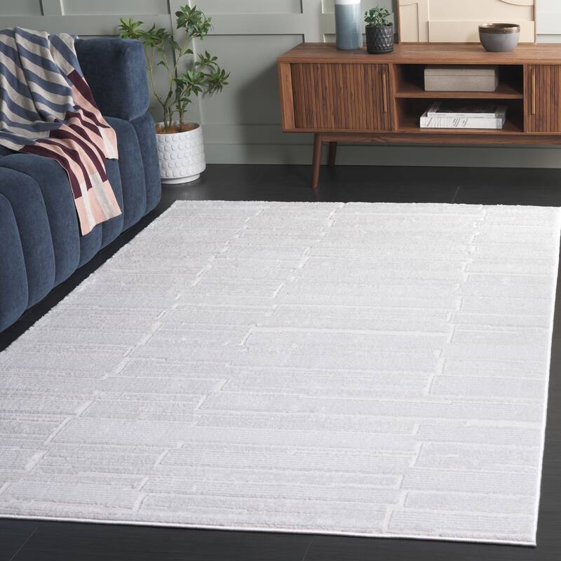 SAFAVIEH Kingston Belinda Modern & Contemporary Rug - 8' x 10' - Ivory/Light Grey